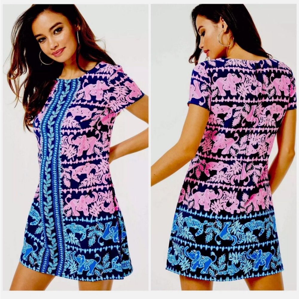 Lilly Pulitzer Size 6 Blanca Stretch Romper 🐘 High Tide Perfect Pair